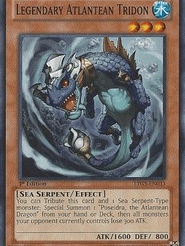 Legendary Atlantean Tridon - LTGY-EN033 - Common 1st Edition