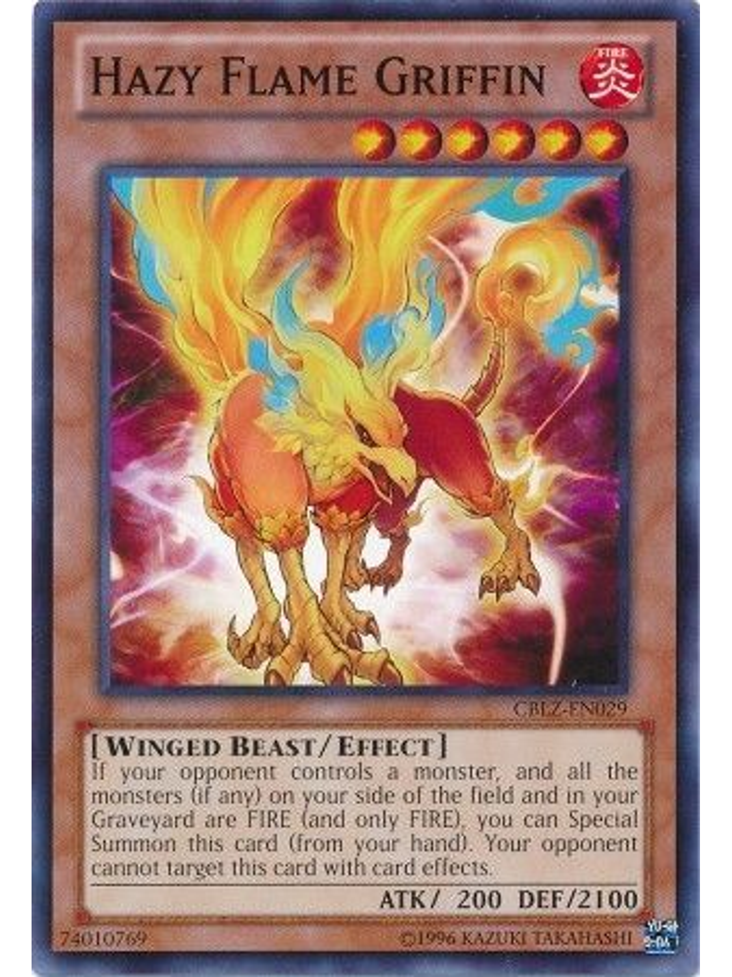 Hazy Flame Griffin - CBLZ-EN029 - Common Unlimited 1