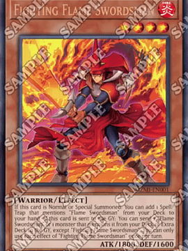 Fighting Flame Swordsman - MZMI-EN001 - Ultra Rare 1st Edition