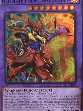 Ultimate Flame Swordsman - MZMI-EN004 - Collector's Rare 1st Edition