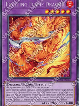 Fighting Flame Dragon - MZMI-EN005 - Rare 1st Edition