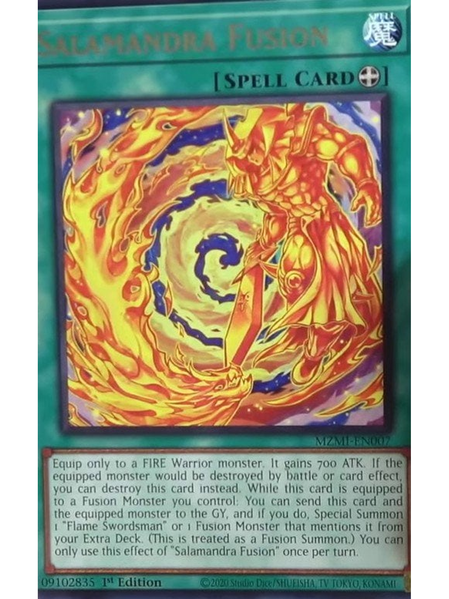 Salamandra Fusion - MZMI-EN007 - Rare 1st Edition 1