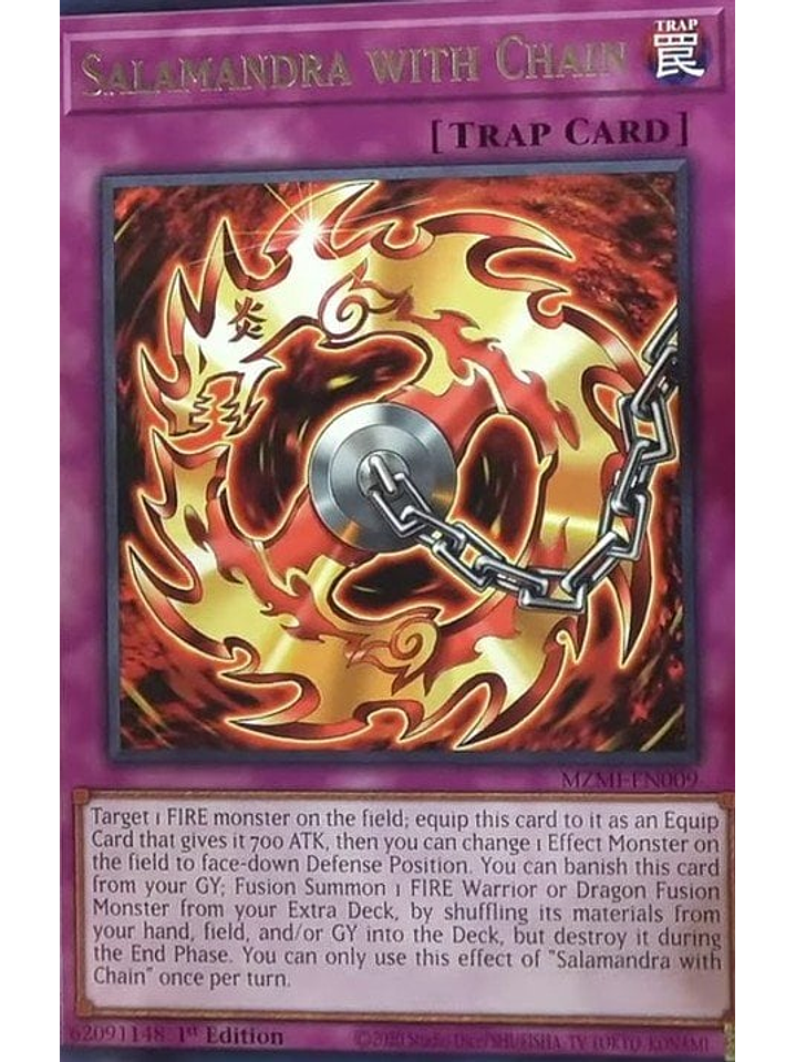 Salamandra with Chain - MZMI-EN009 - Rare 1st Edition 1