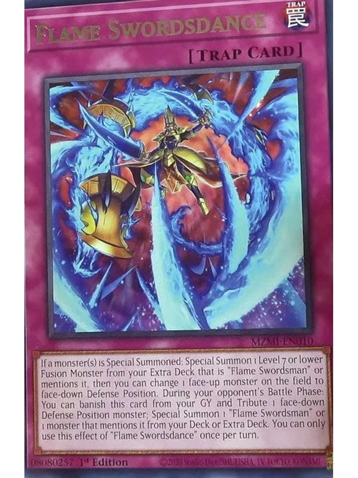 Flame Swordsdance - MZMI-EN010 - Rare 1st Edition 1
