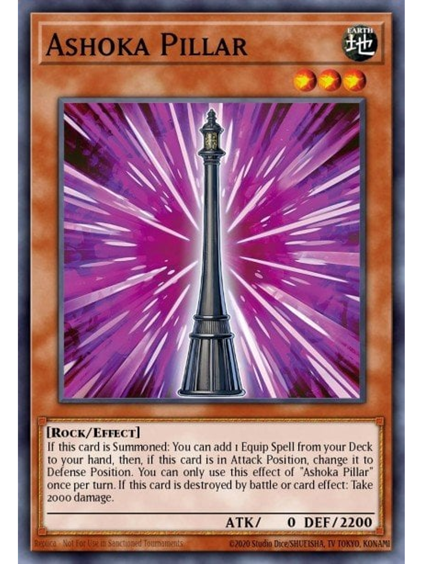 Ashoka Pillar - MZMI-EN018 - Super Rare 1st Edition 1