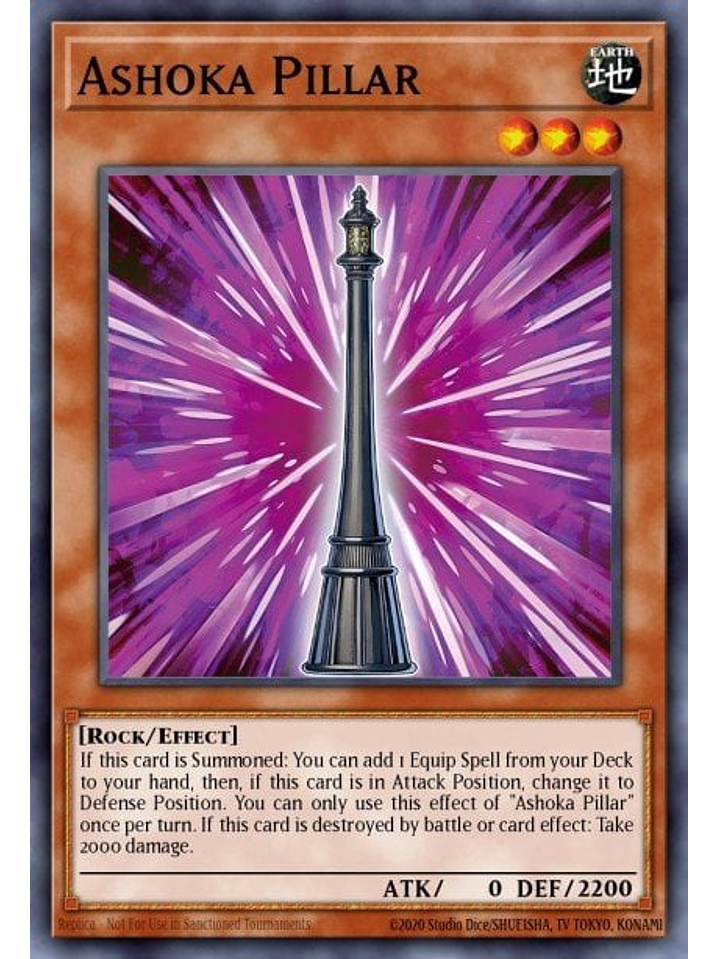 Ashoka Pillar - MZMI-EN018 - Super Rare 1st Edition 1