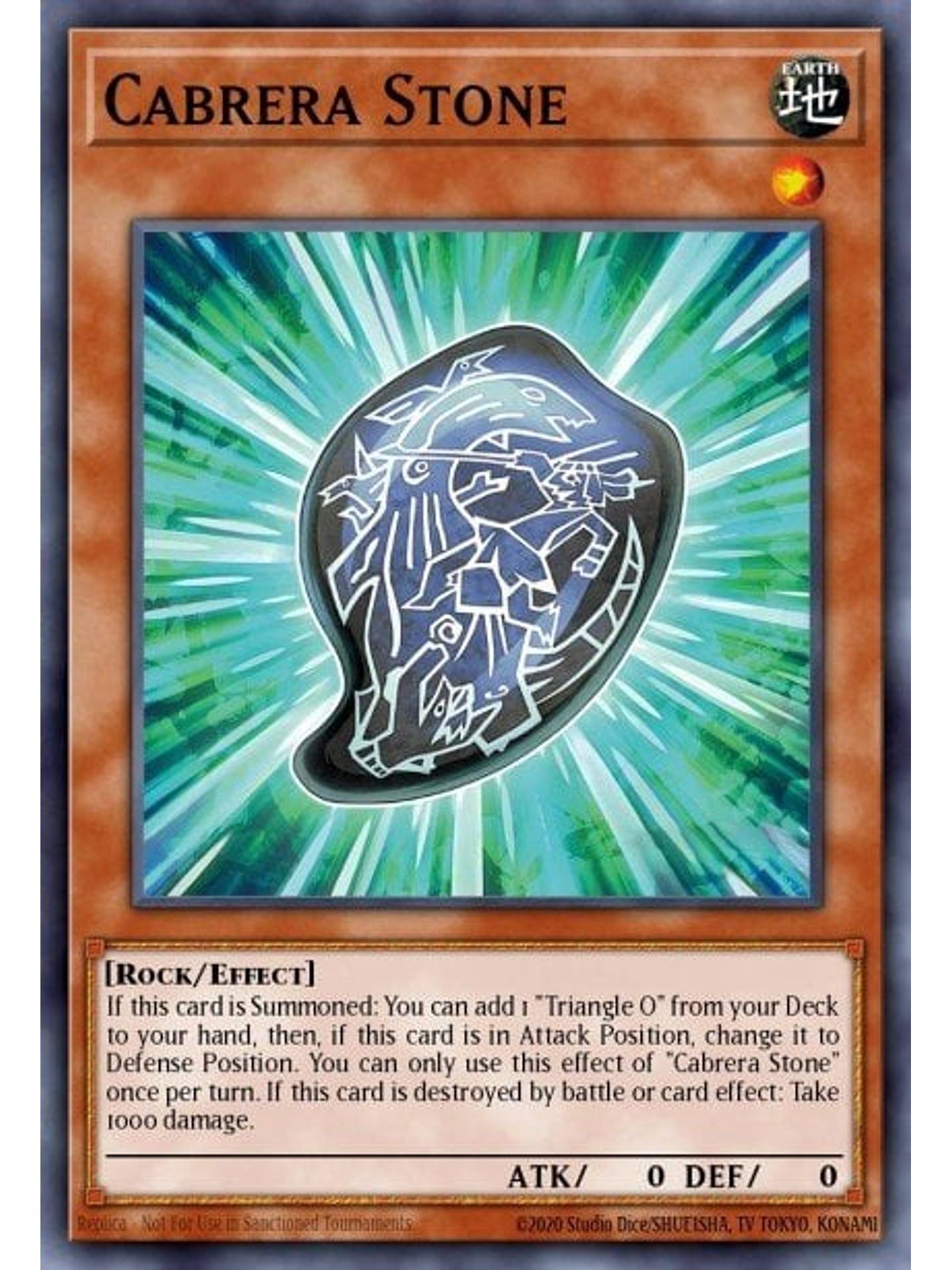 Cabrera Stone - MZMI-EN019 - Rare 1st Edition 1