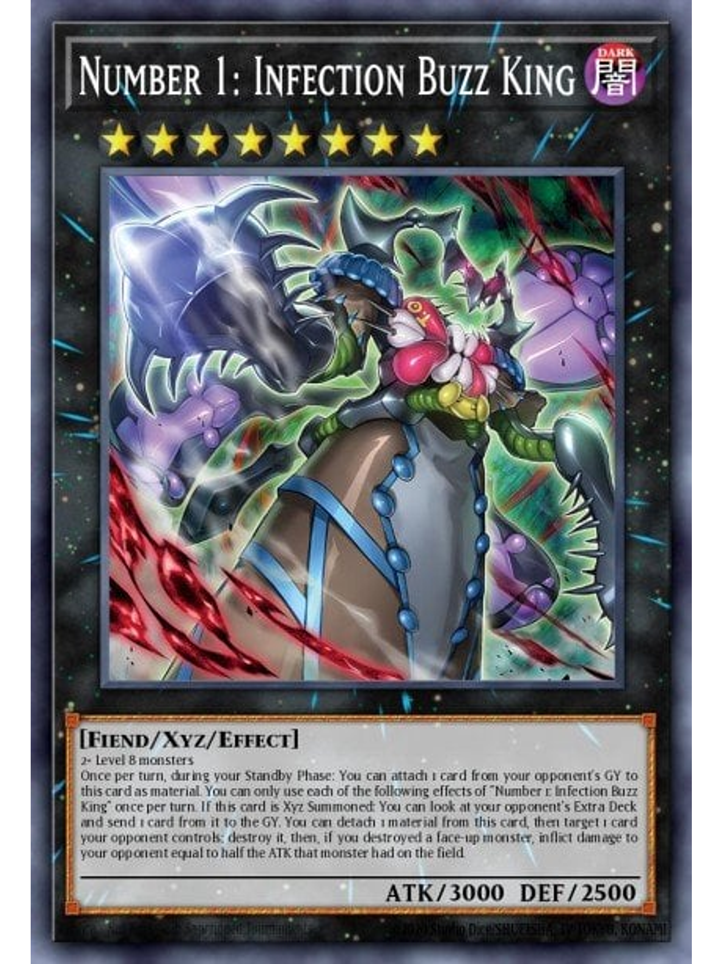 Number 1: Infection Buzz king - MZMI-EN023 - Collector's Rare 1st Edition 1