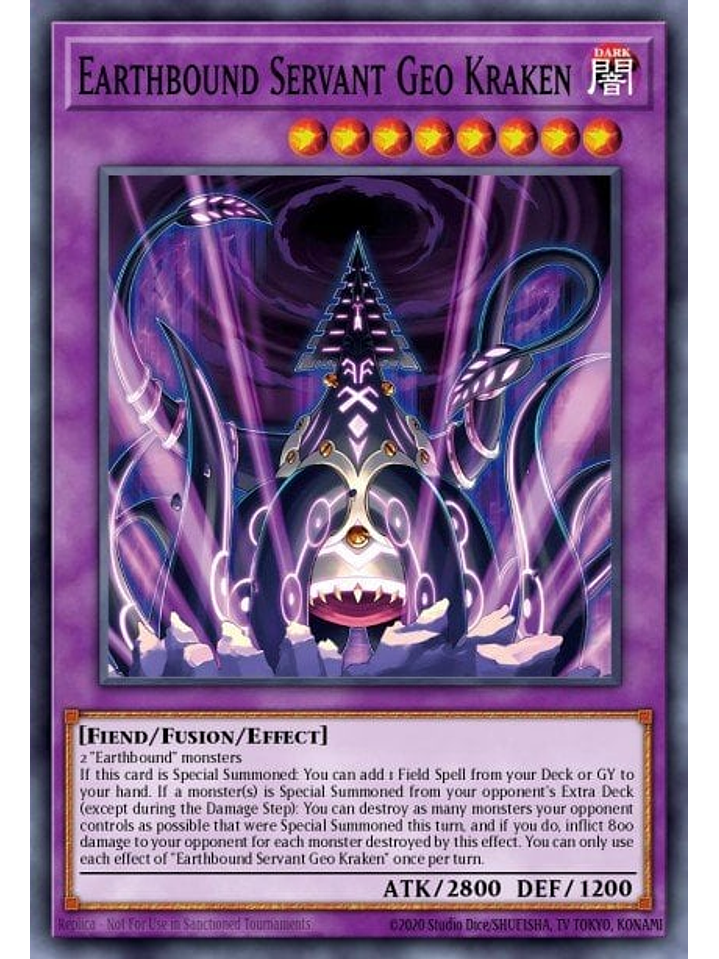 Earthbound Servant Geo Kraken - MZMI-EN030 - Rare 1st Edition 1