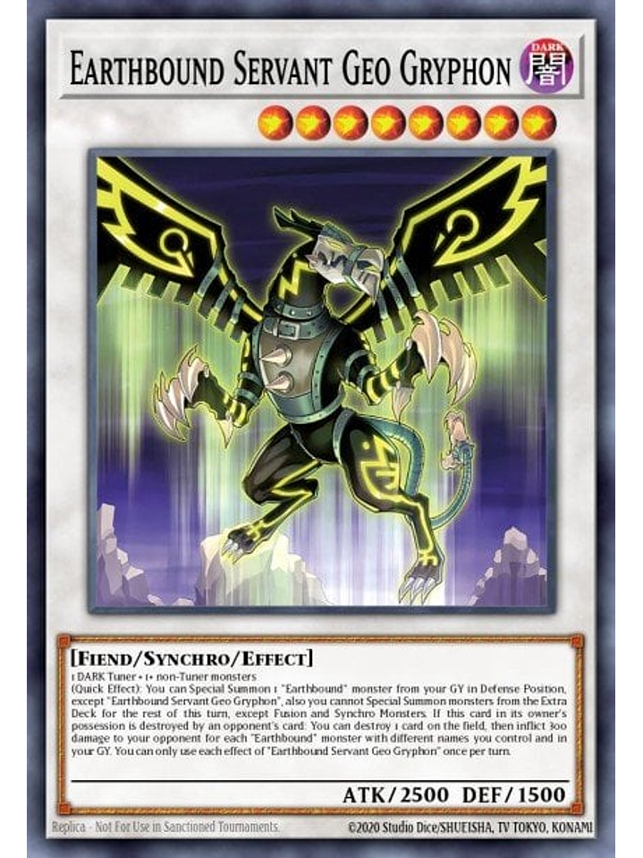 Earthbound Servant Geo Gryphon - MZMI-EN033 - Super Rare 1st Edition 1