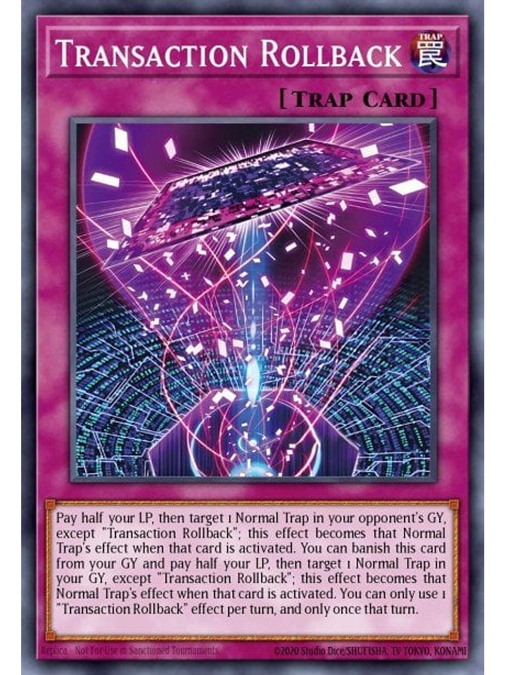 Transaction Rollback - MZMI-EN038 - Collector's Rare 1st Edition 1