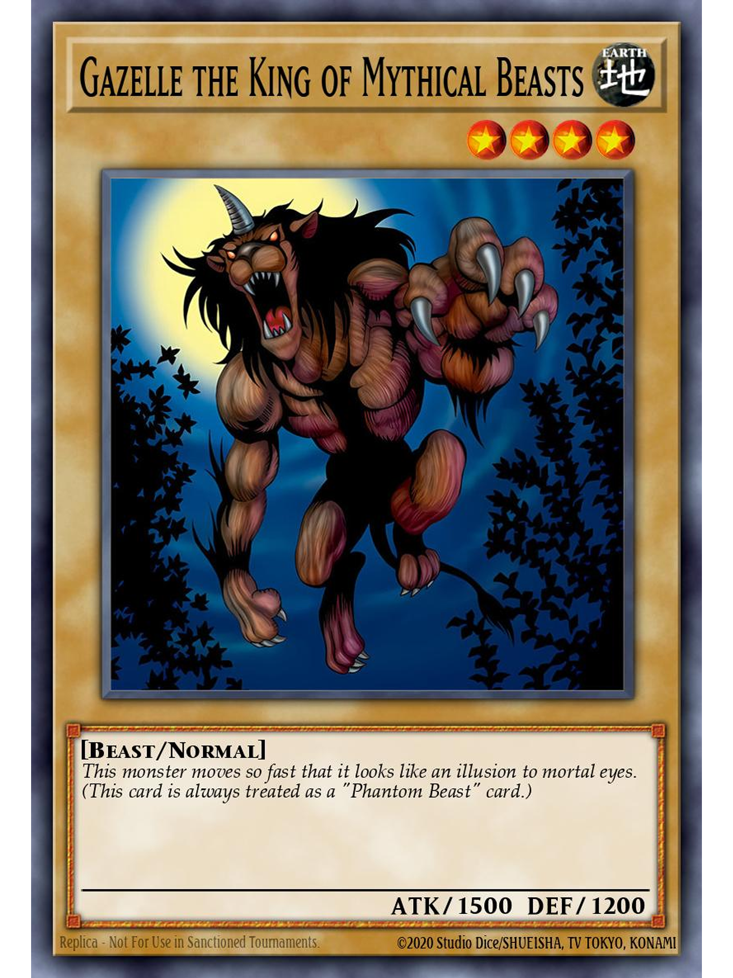 Gazelle the King of Mythical Beasts - MZMI-EN041 - Rare 1st Edition 1