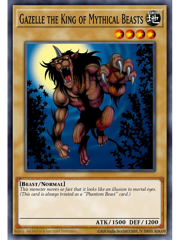 Gazelle the King of Mythical Beasts - MZMI-EN041 - Rare 1st Edition 1