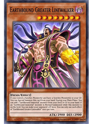 Earthbound Greater Linewalker - MZMI-EN050 - Rare 1st Edition