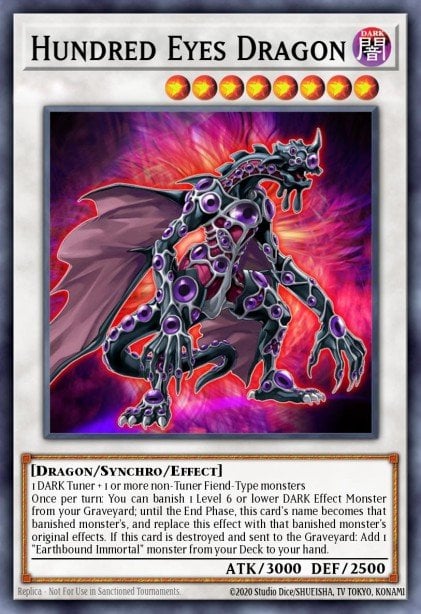 Hundred Eyes Dragon - MZMI-EN051 - Rare 1st Edition