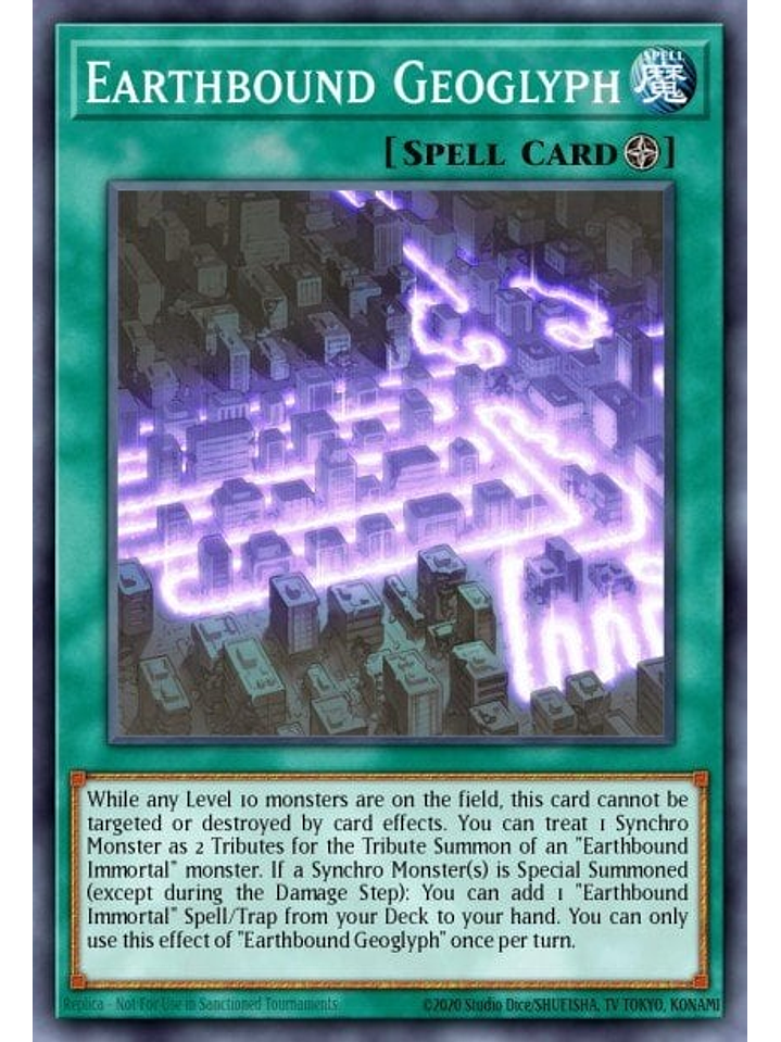 Earthbound Geoglyph - MZMI-EN052 - Rare 1st Edition 1