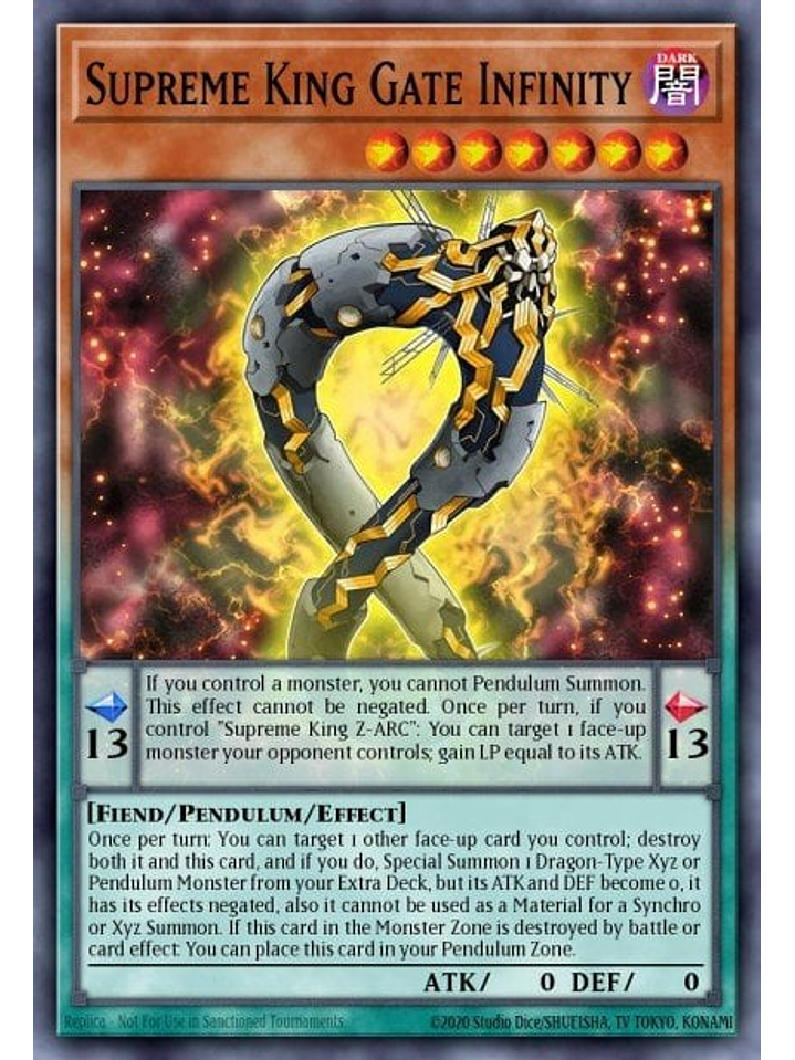 Supreme King Gate Infinity - MZMI-EN056 - Rare 1st Edition 1