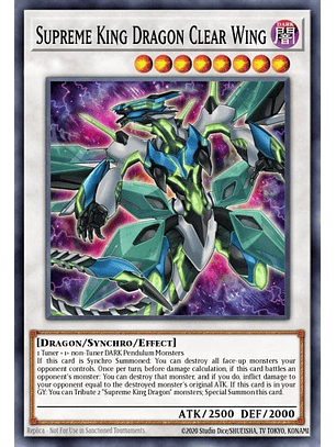 Supreme King Dragon Clear Wing - MZMI-EN059 - Rare 1st Edition