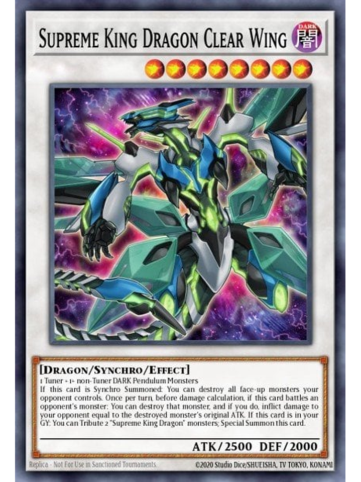 Supreme King Dragon Clear Wing - MZMI-EN059 - Rare 1st Edition 1