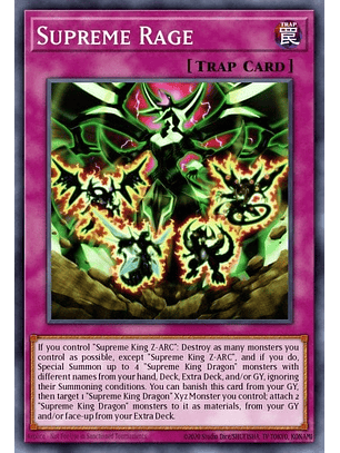 Supreme Rage - MZMI-EN061 - Rare 1st Edition