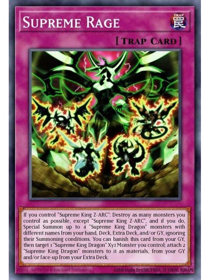 Supreme Rage - MZMI-EN061 - Rare 1st Edition 1