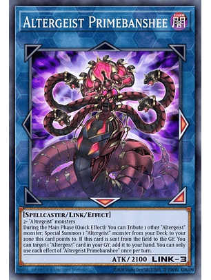 Altergeist Primebanshee - MZMI-EN067 - Rare 1st Edition