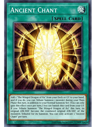 Ancient Chant - MZMI-EN069 - Collector's Rare 1st Edition