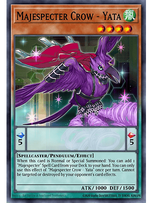 Majespecter Crow - Yata - MZMI-EN073 - Rare 1st Edition