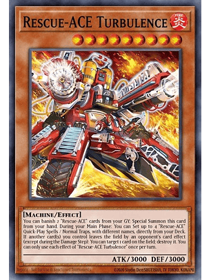 Rescue-ACE Turbulence - MZMI-EN077 - Super Rare 1st Edition