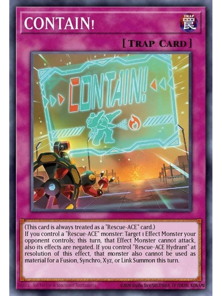 CONTAIN! - MZMI-EN082 - Rare 1st Edition 1