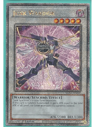 Junk Warrior - MZMI-EN000 - Quarter Century Secret Rare 1st Edition