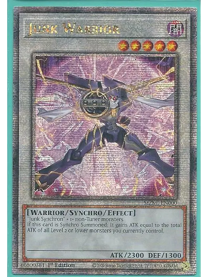 Junk Warrior - MZMI-EN000 - Quarter Century Secret Rare 1st Edition 1