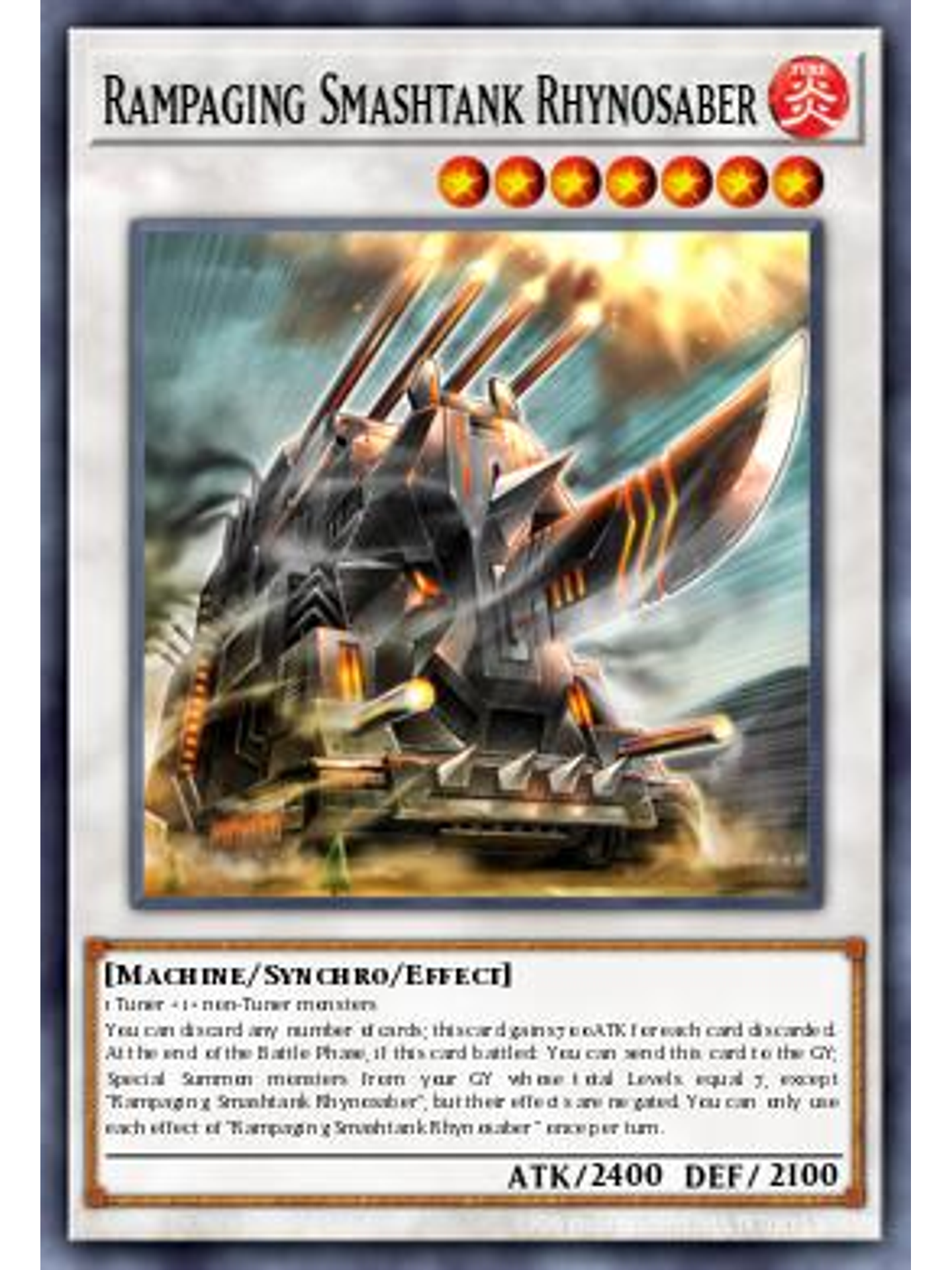 Rampaging Smashtank Rhynosaber - STAS-EN043 - Ultra Rare 1st Edition 1