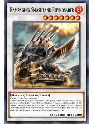 Rampaging Smashtank Rhynosaber - STAS-EN043 - Ultra Rare 1st Edition
