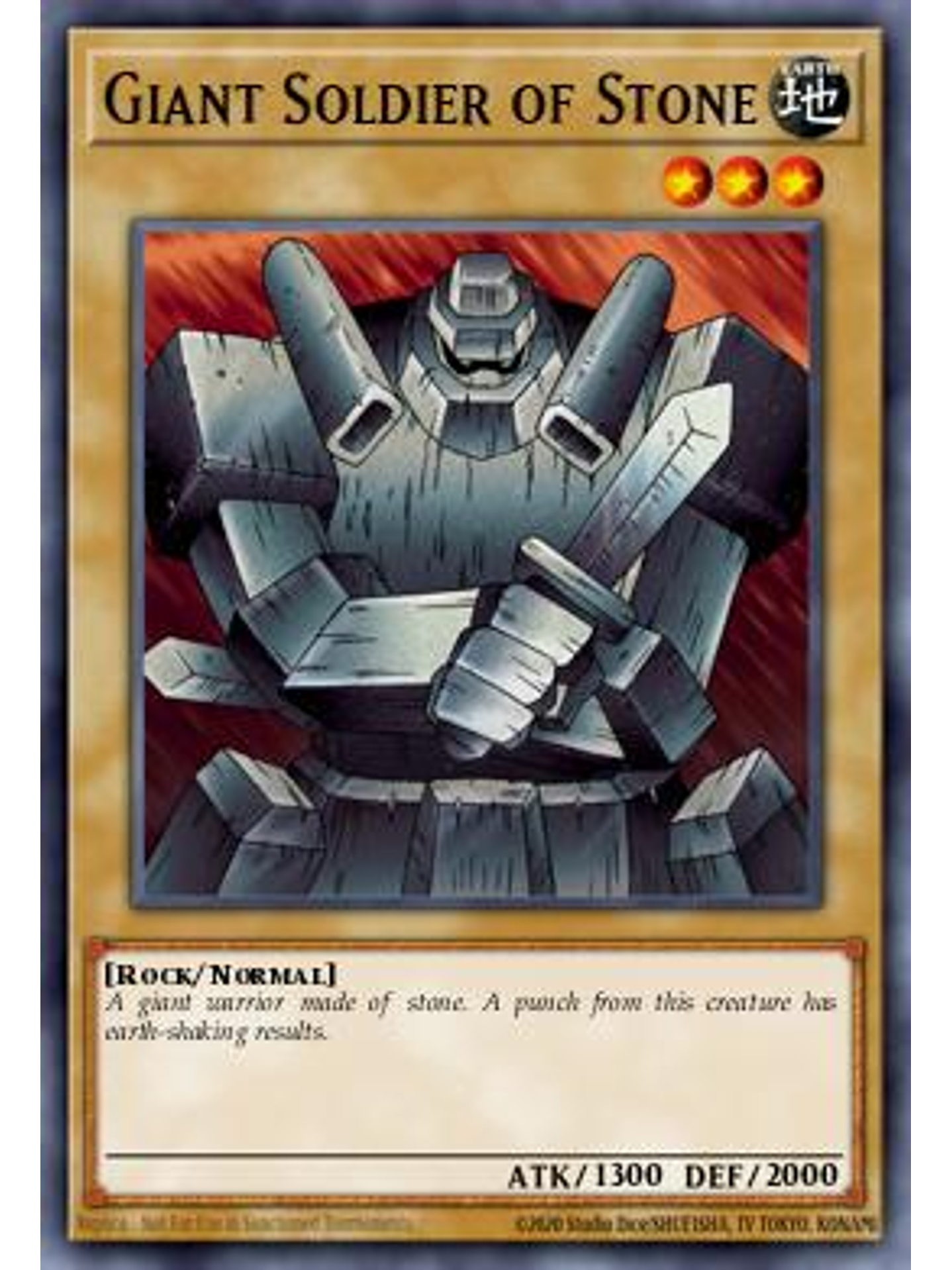 Giant Soldier of Stone - STAX-EN002 - Common 1st Edition 1