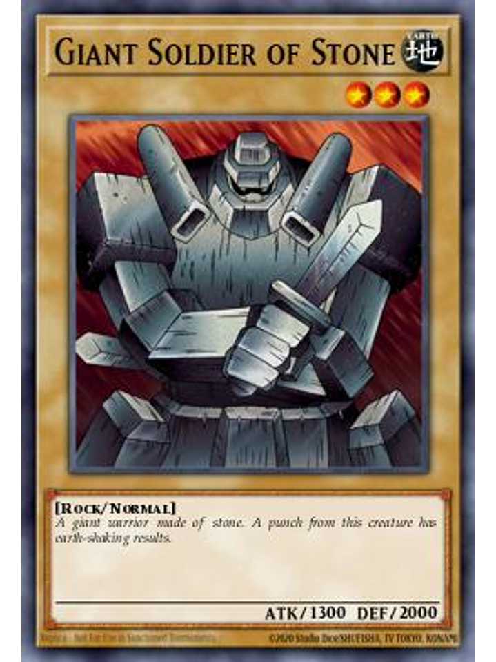 Giant Soldier of Stone - STAX-EN002 - Common 1st Edition 1