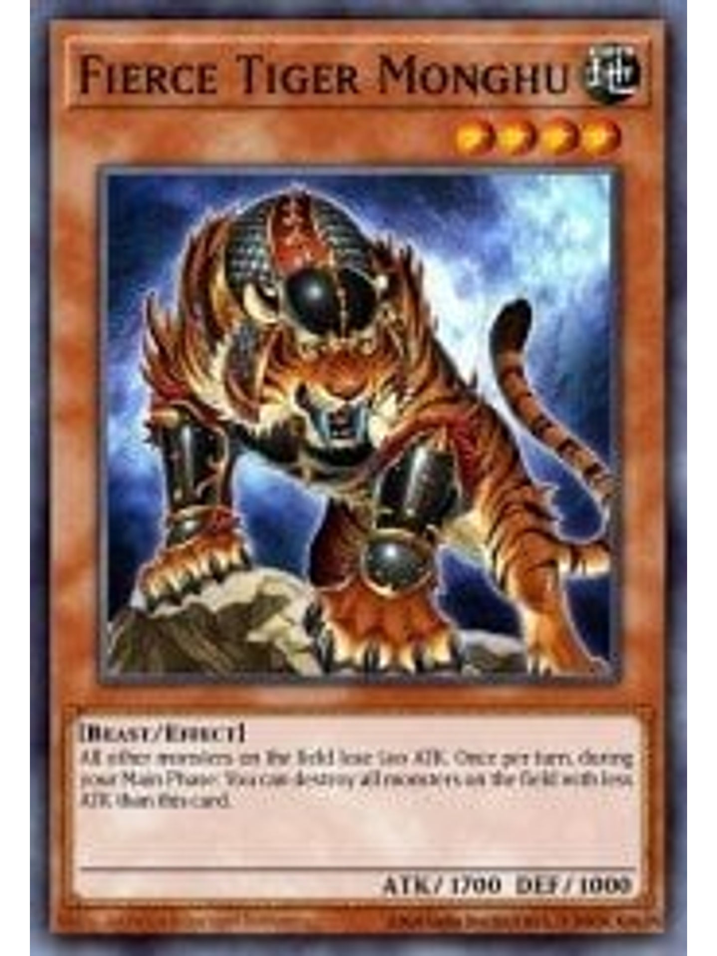 Fierce Tiger Monghu - STAX-EN040 - Common 1st Edition 1