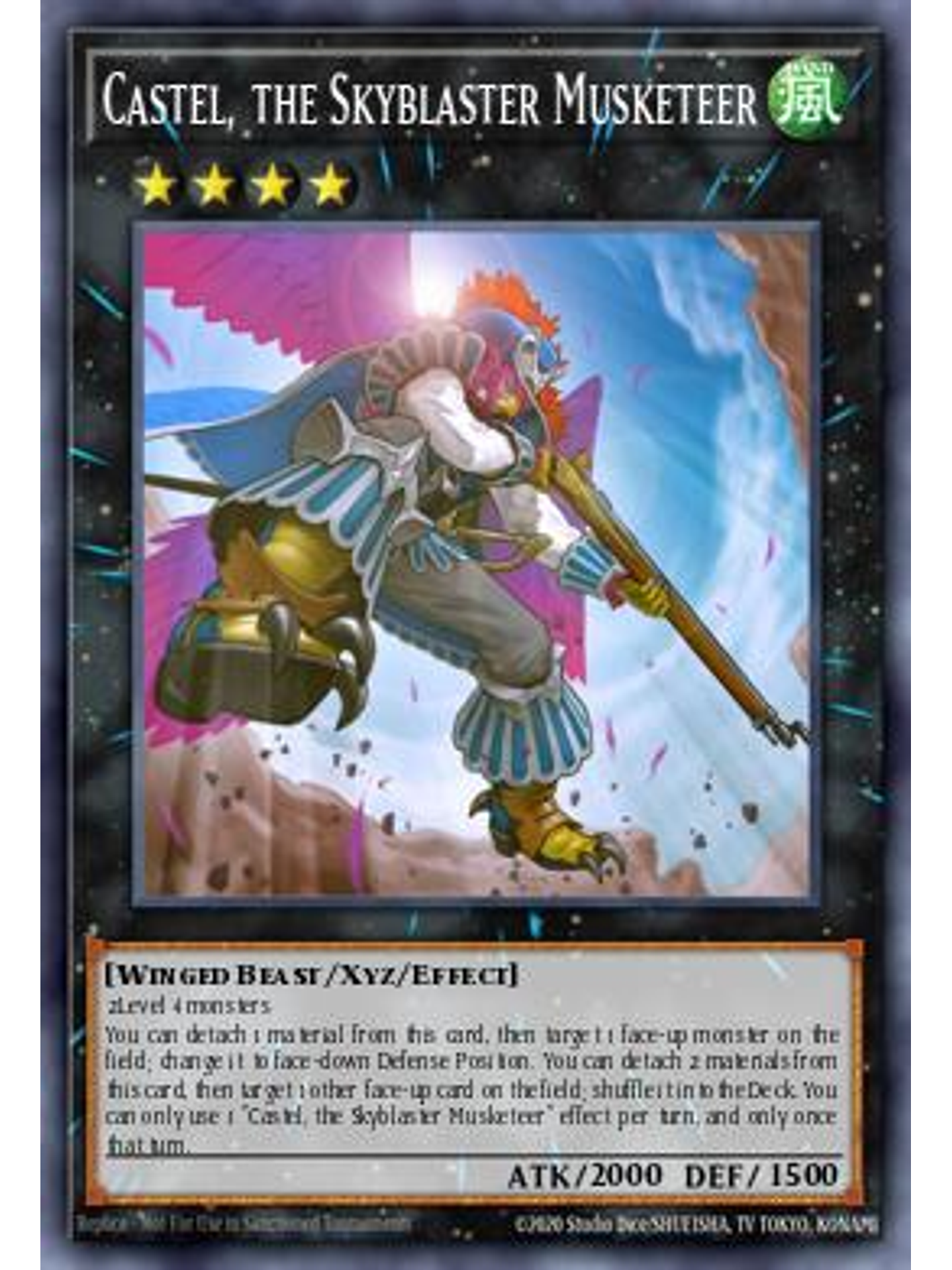 Castel, the Skyblaster Musketeer - STAX-EN043 - Ultra Rare 1st Edition 1
