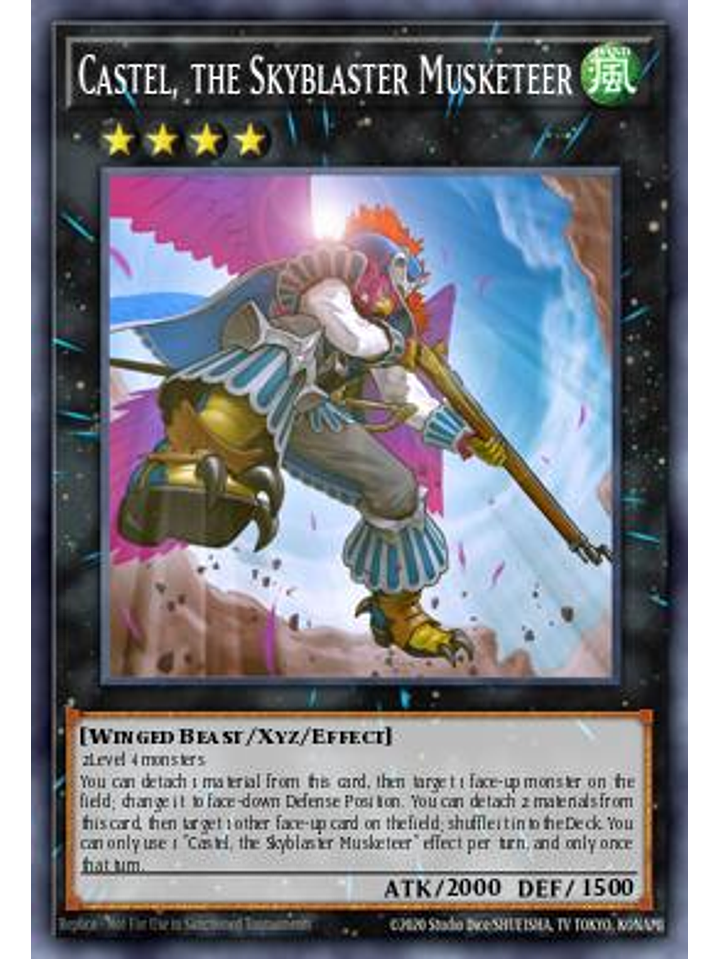 Castel, the Skyblaster Musketeer - STAX-EN043 - Ultra Rare 1st Edition 1