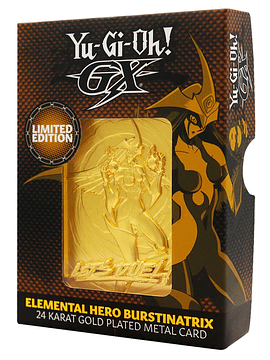 Elemental Hero Burstinatrix 24k Gold Plated Ingot