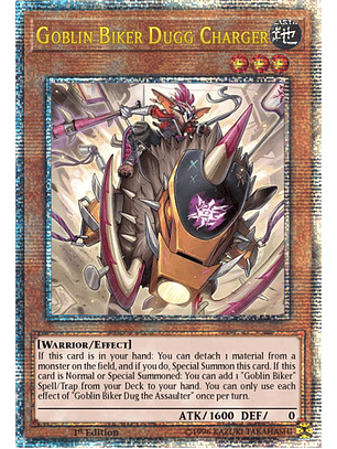 Goblin Biker Dugg Charger - PHNI-EN008 - Quarter Century Secret Rare 1st Edition