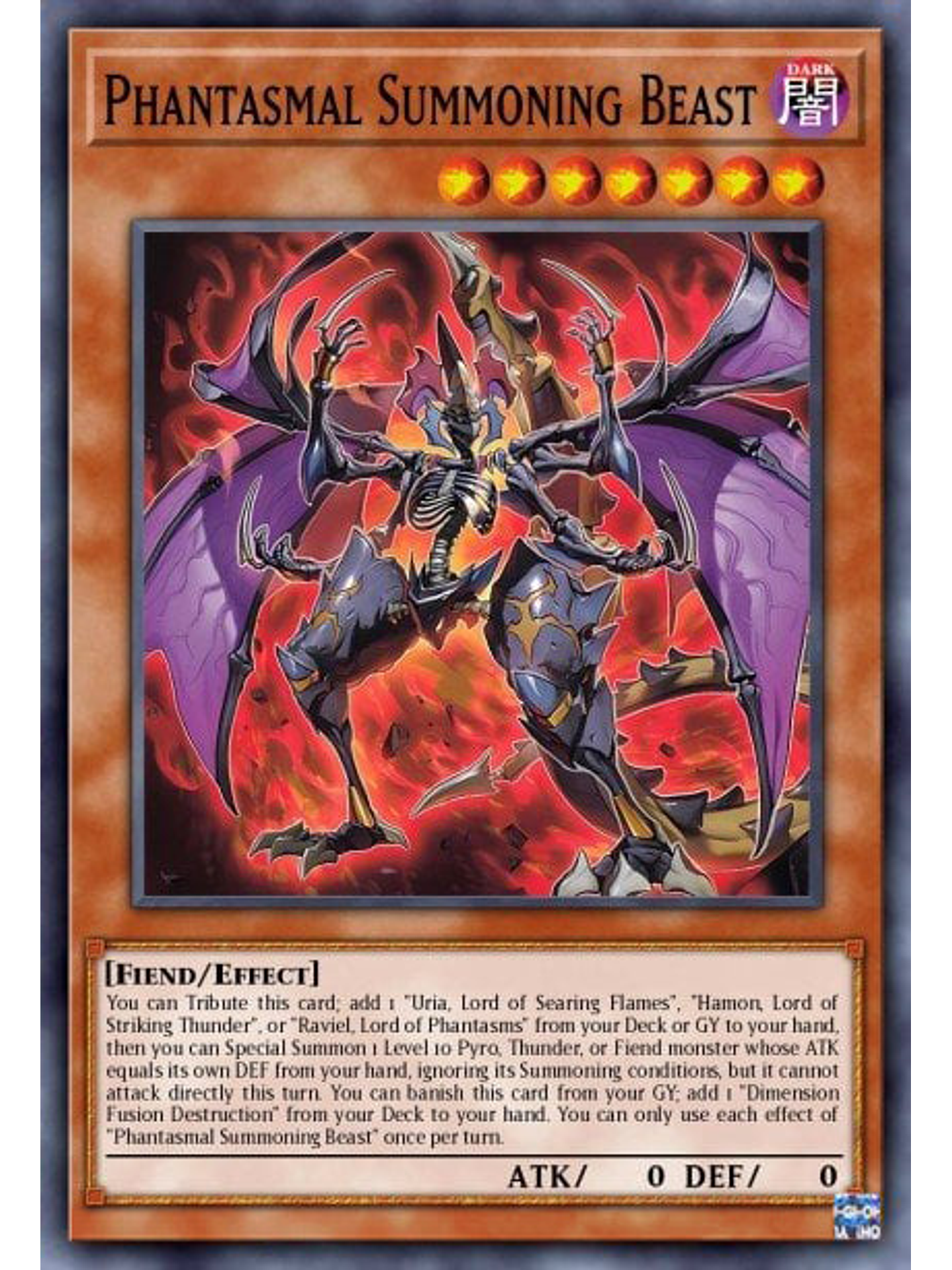 Phantasmal Summoning Beast - PHNI-EN014 - Common 1st Edition 1