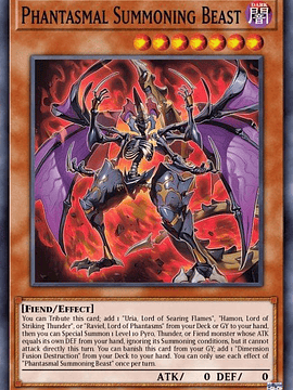 Phantasmal Summoning Beast - PHNI-EN014 - Common 1st Edition