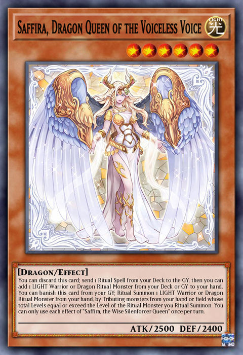 Saffira, Dragon Queen of the Voiceless Voice - PHNI-EN020 - Ultra Rare 1st Edition