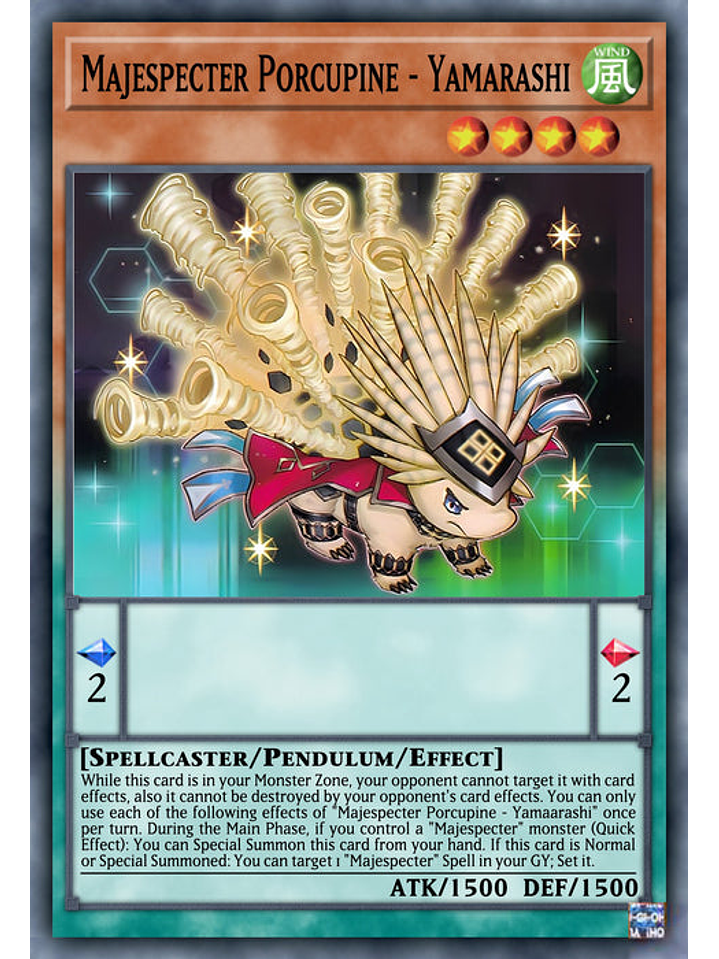 Majespecter Porcupine - Yamarashi - PHNI-EN023 - Super Rare 1st Edition 1