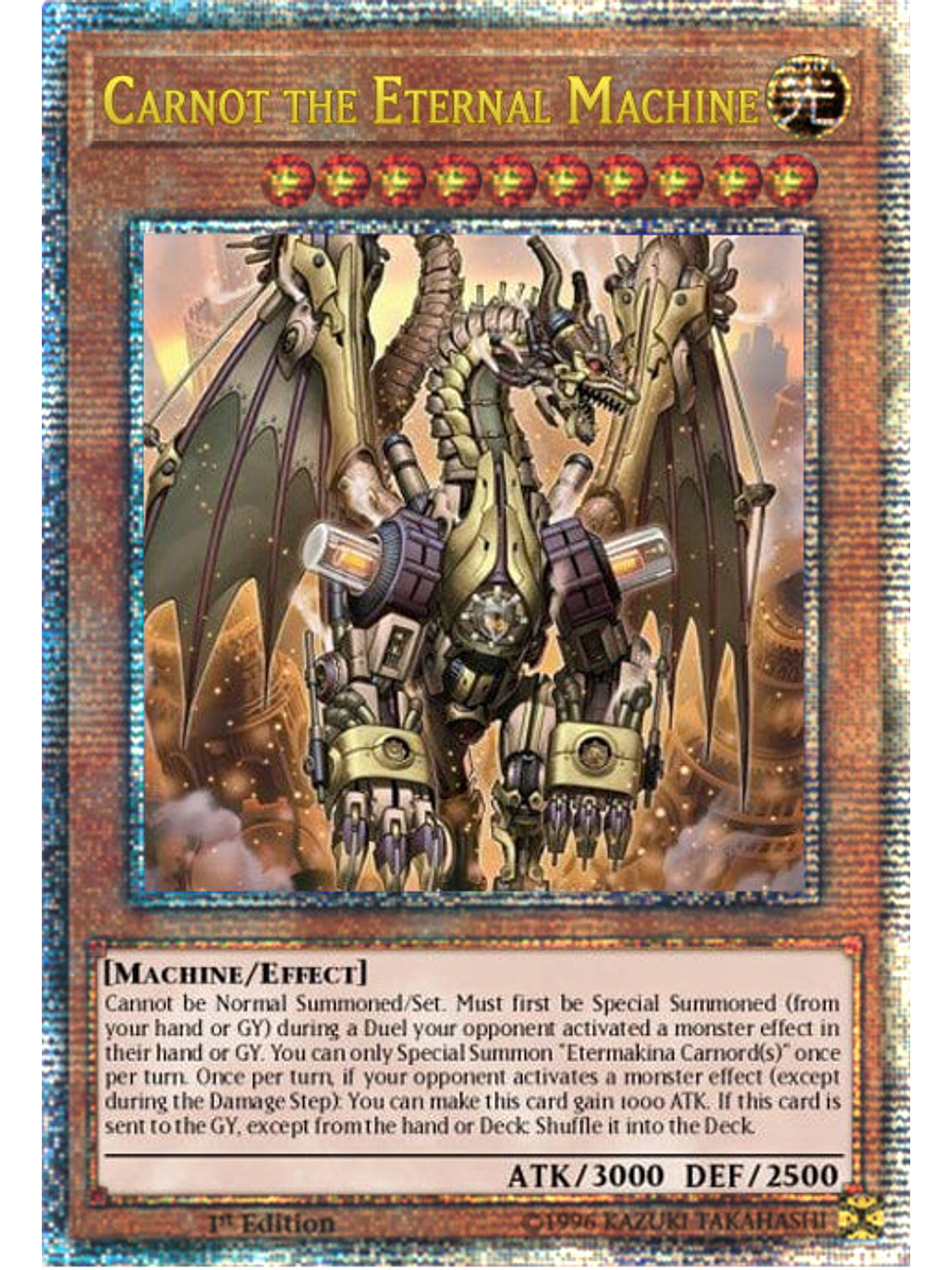 Carnot the Eternal Machine - PHNI-EN024 - Quarter Century Secret Rare 1st Edition 1