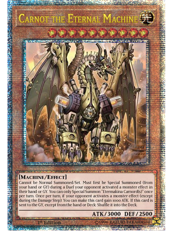 Carnot the Eternal Machine - PHNI-EN024 - Quarter Century Secret Rare 1st Edition 1