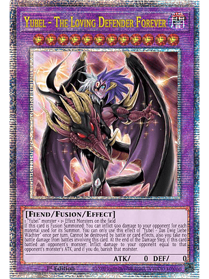 Yubel - The Loving Defender Forever - PHNI-EN038 - Quarter Century Secret Rare 1st Edition