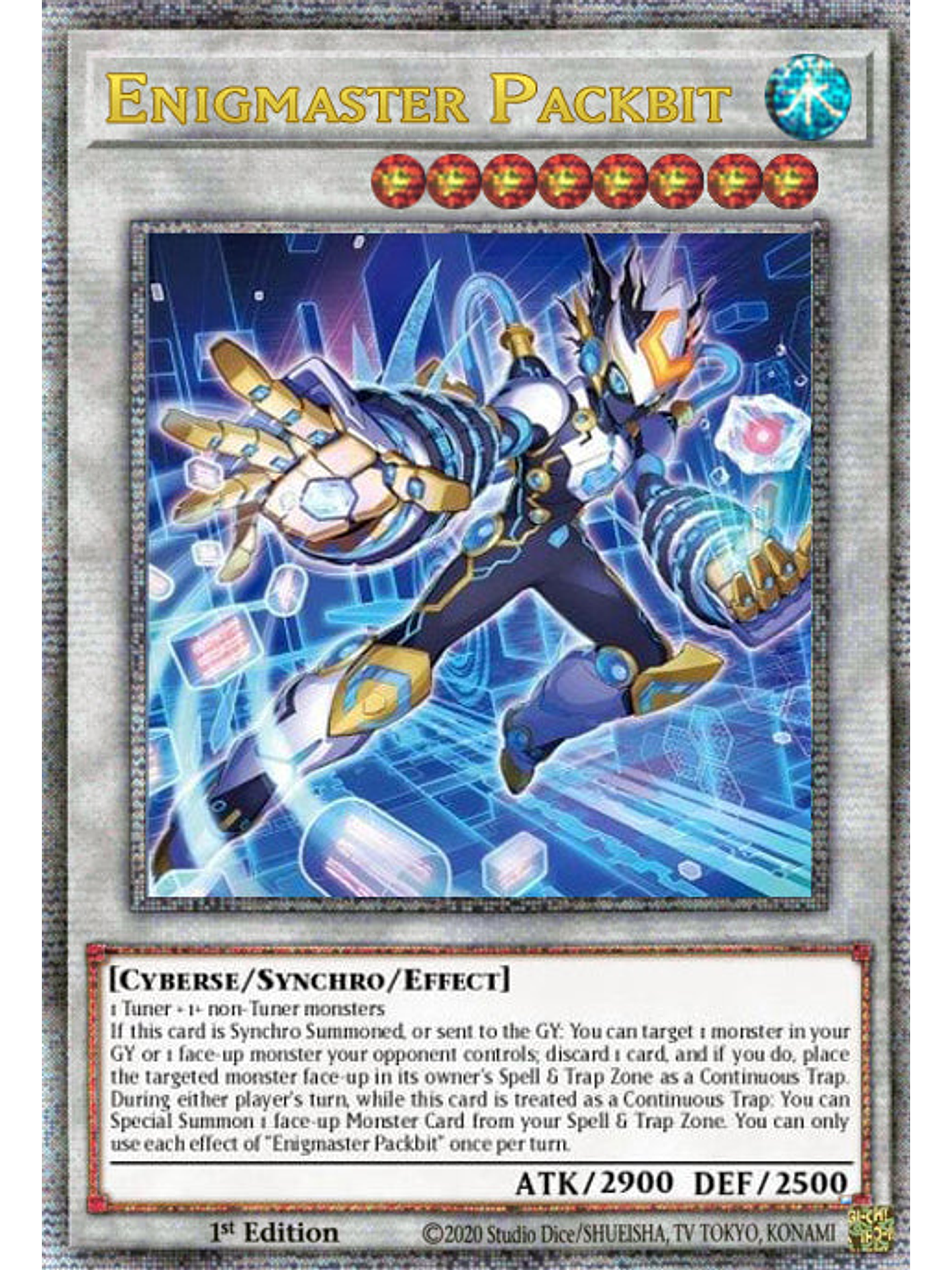 Enigmaster Packbit - PHNI-EN042 - Quarter Century Secret Rare 1st Edition 1