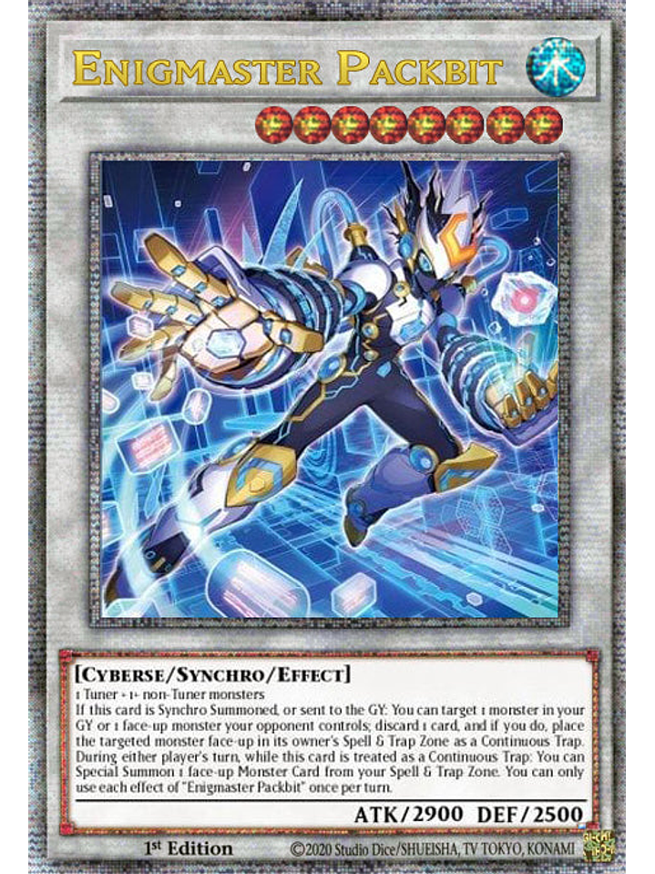 Enigmaster Packbit - PHNI-EN042 - Quarter Century Secret Rare 1st Edition 1